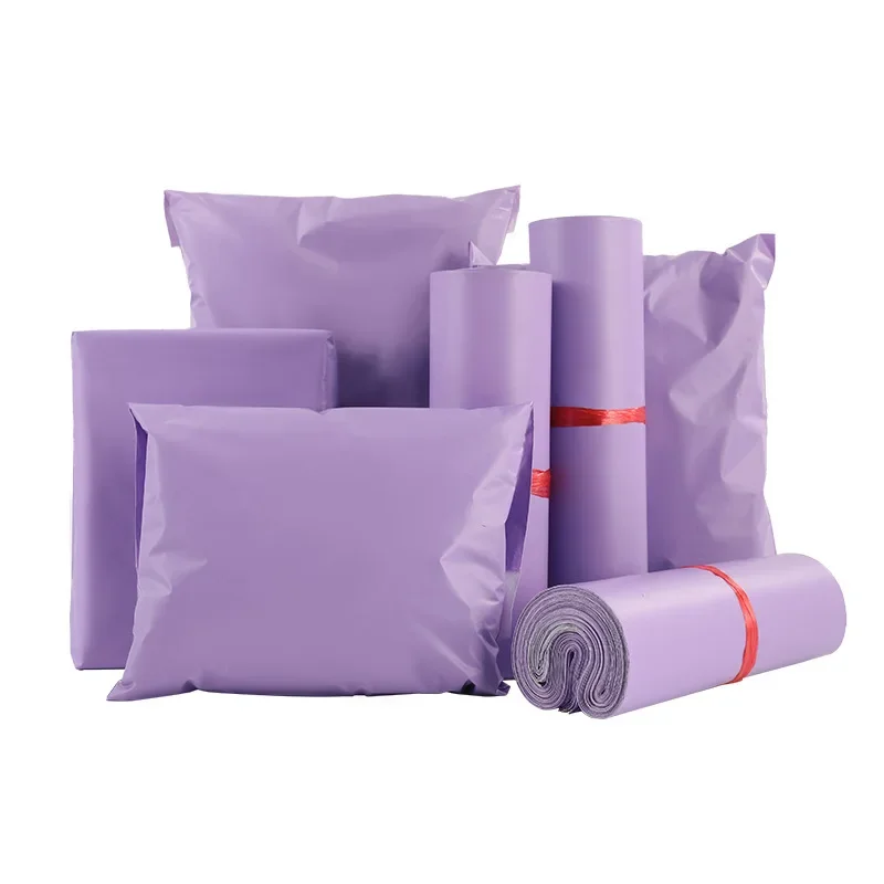 100 piecesXR GT - Self sealing purple mail bag, express bag, packaging envelope, transportation bag, new, 100 pieces