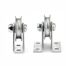 1pc Bracket pulley 6mm wire rope pulley fixed roller over-line hanging wheel guide wheel  U wheel 6.4*32*8