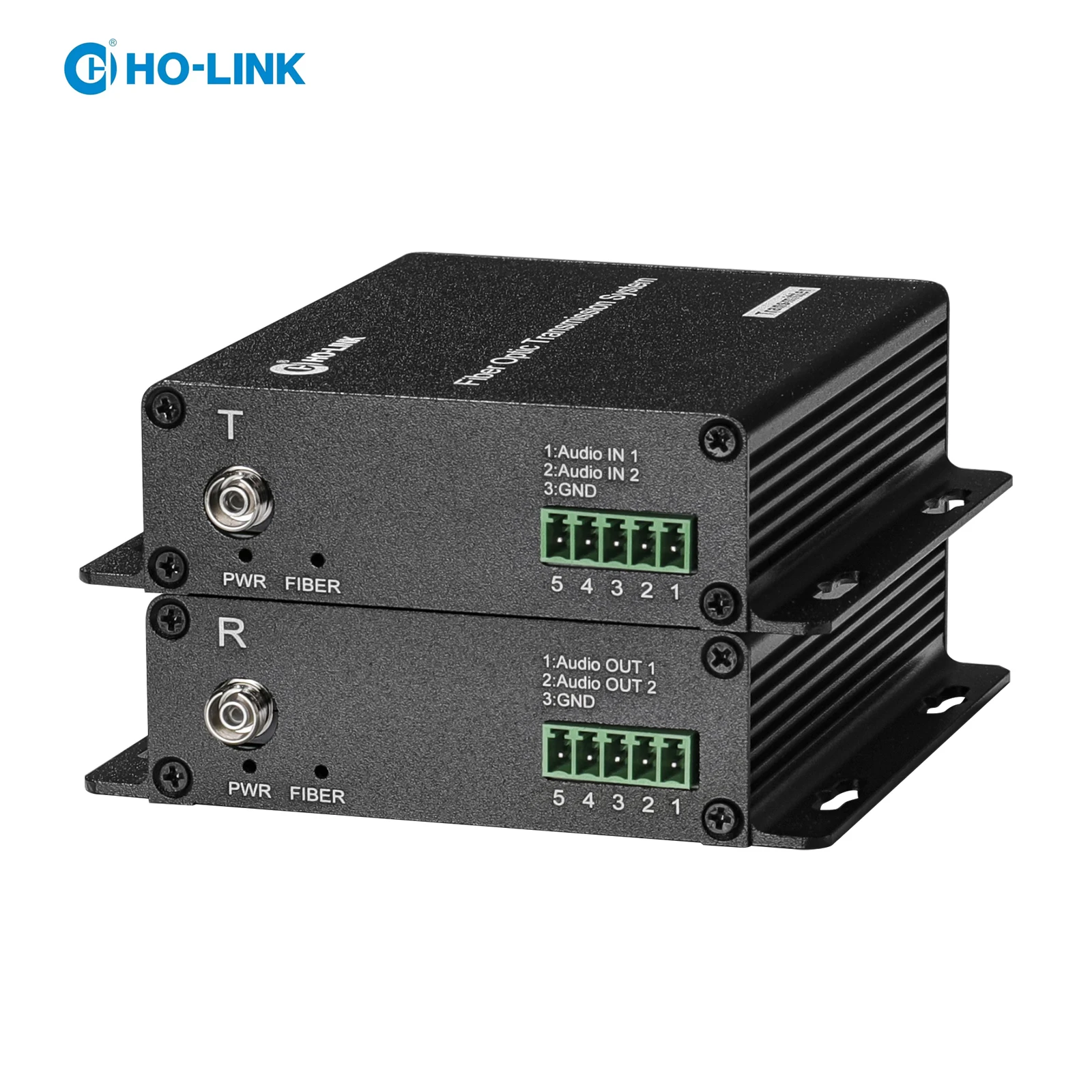 

2 channel forward phoenix terminal audio,single fiber single mode Phoenix Terminal Audio Fiber Optic Converter