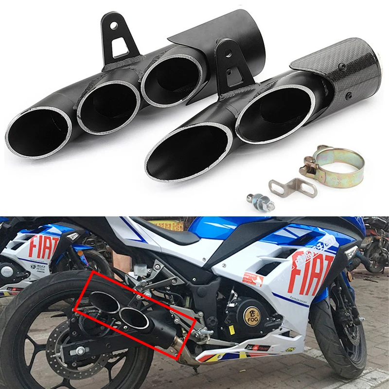 

Для Honda Yamaha Suzuki Kawasaki Benelli Универсальный 51 мм без шнуровки мотоцикл питбайк глушитель выхлопной трубы R6