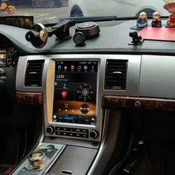 For Jaguar XF 2004-2015 Android 13 Tesla Style  Car Audio Car GPS Navigation for Car Multimedia Stereo Apple Carplay