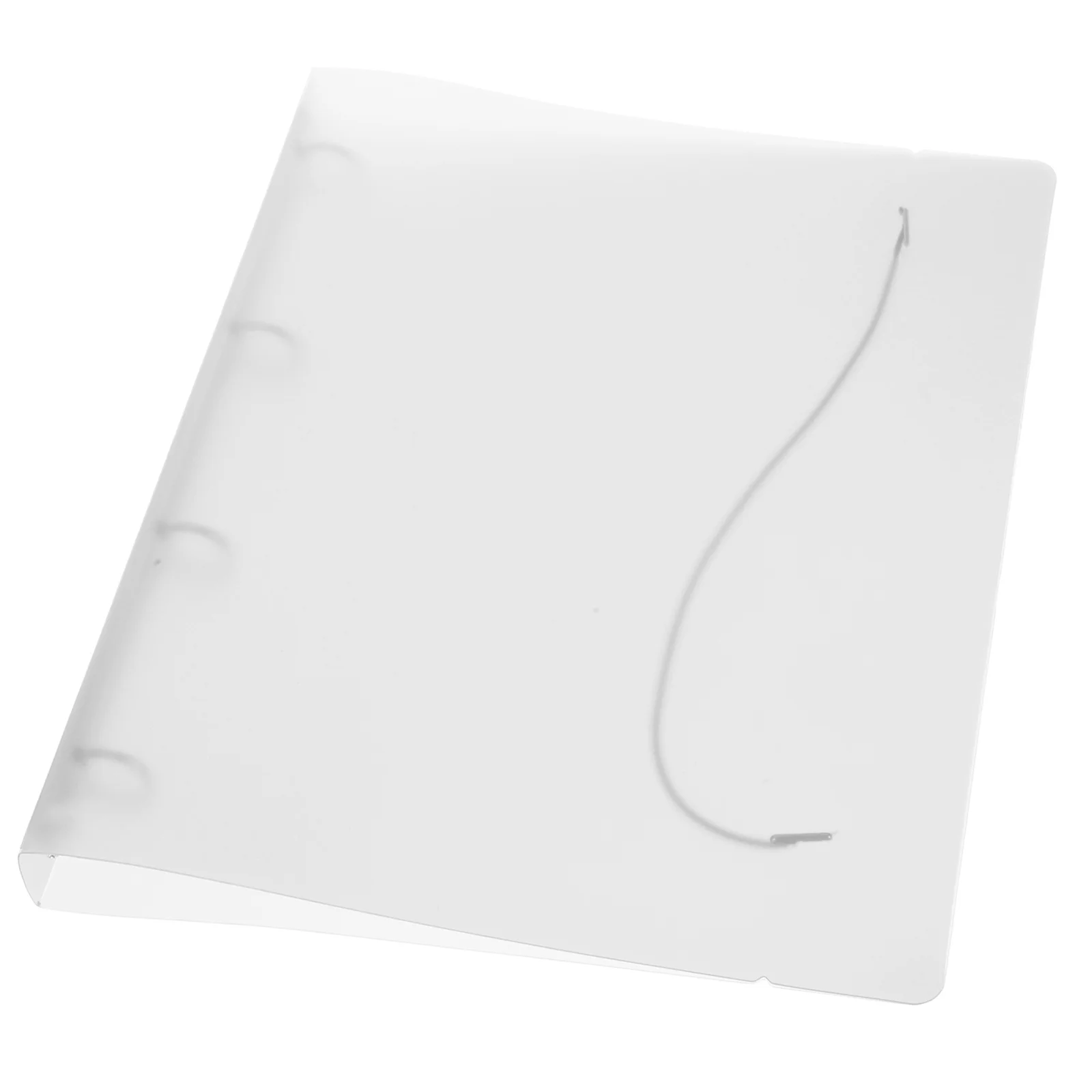 1pc Transparent Pp Folder Large Capacity File Organizer Portable Document Storage Bag For A4 Receipts Business Cards Plastic