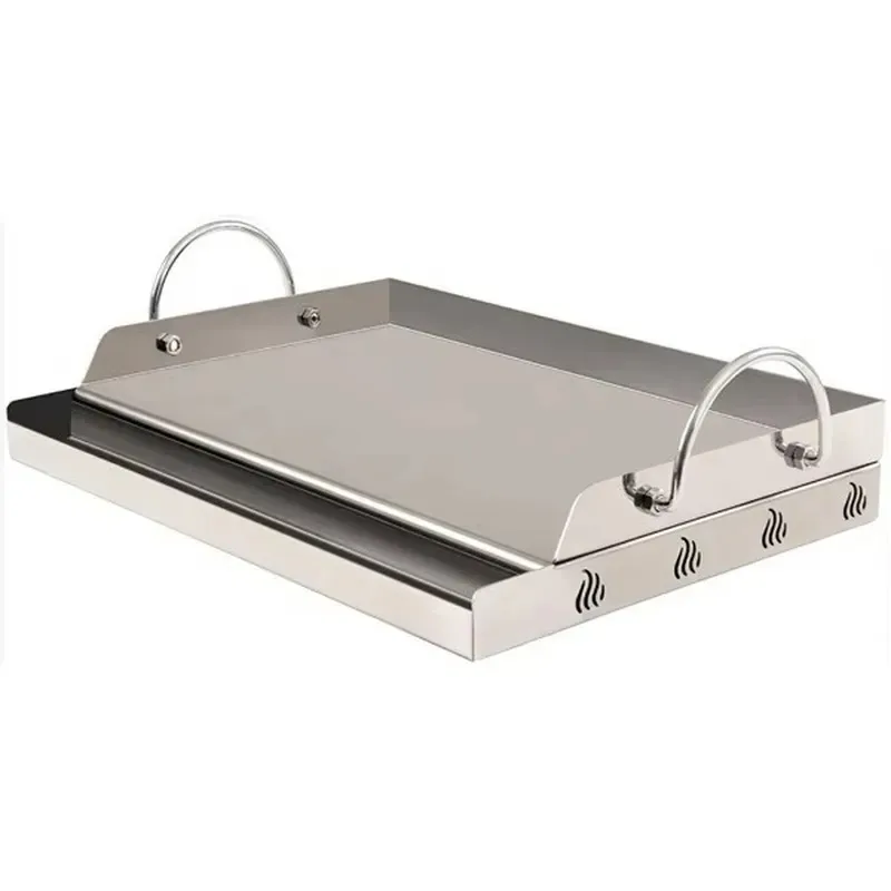 Charcoal Grill Gas Stove Stainless Steel Heavy Duty Flat Top Cooking Pan