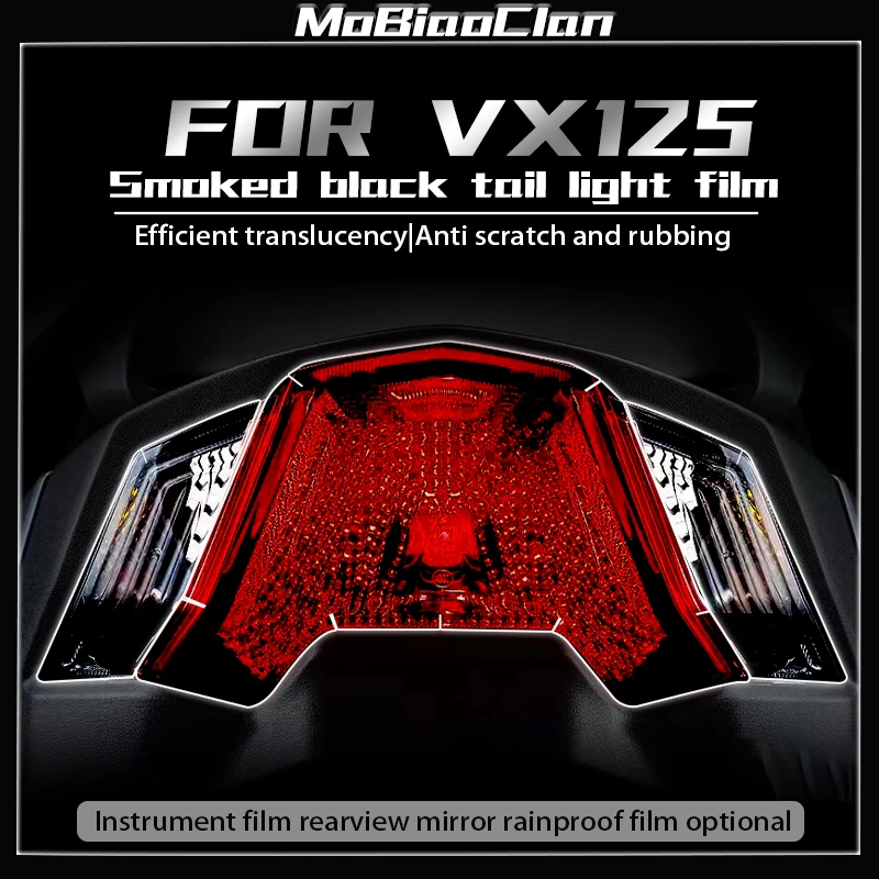For Haojue VX125 vx125 transparent headlight film instrument smoked black tail light film rearview mirror accessories