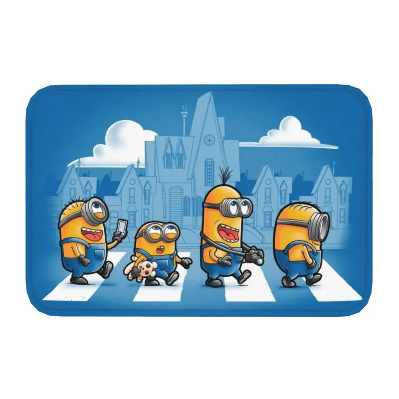 Custom Cartoon Animation Minions Anime Doormat Mat Anti-Slip Bath Kitchen Balcony Rug Carpet 40*60cm