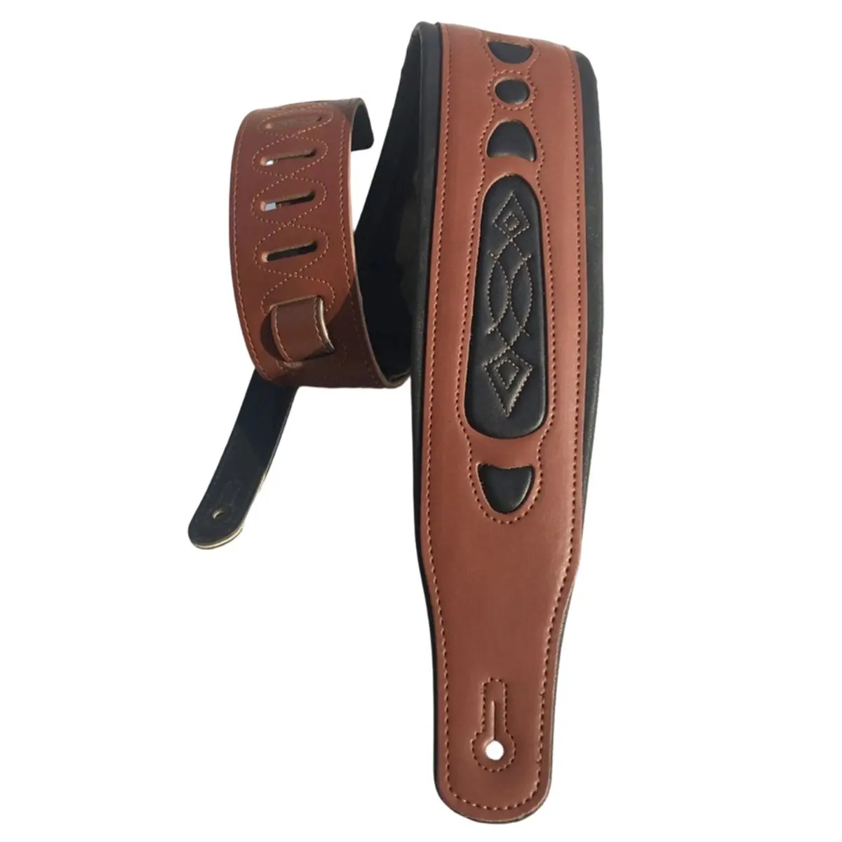 [828 Sale] Adjustable Leather Guitar Strap Soft Widen Thicken Shoulder Belt for Electric Acoustic Wooden Guitar