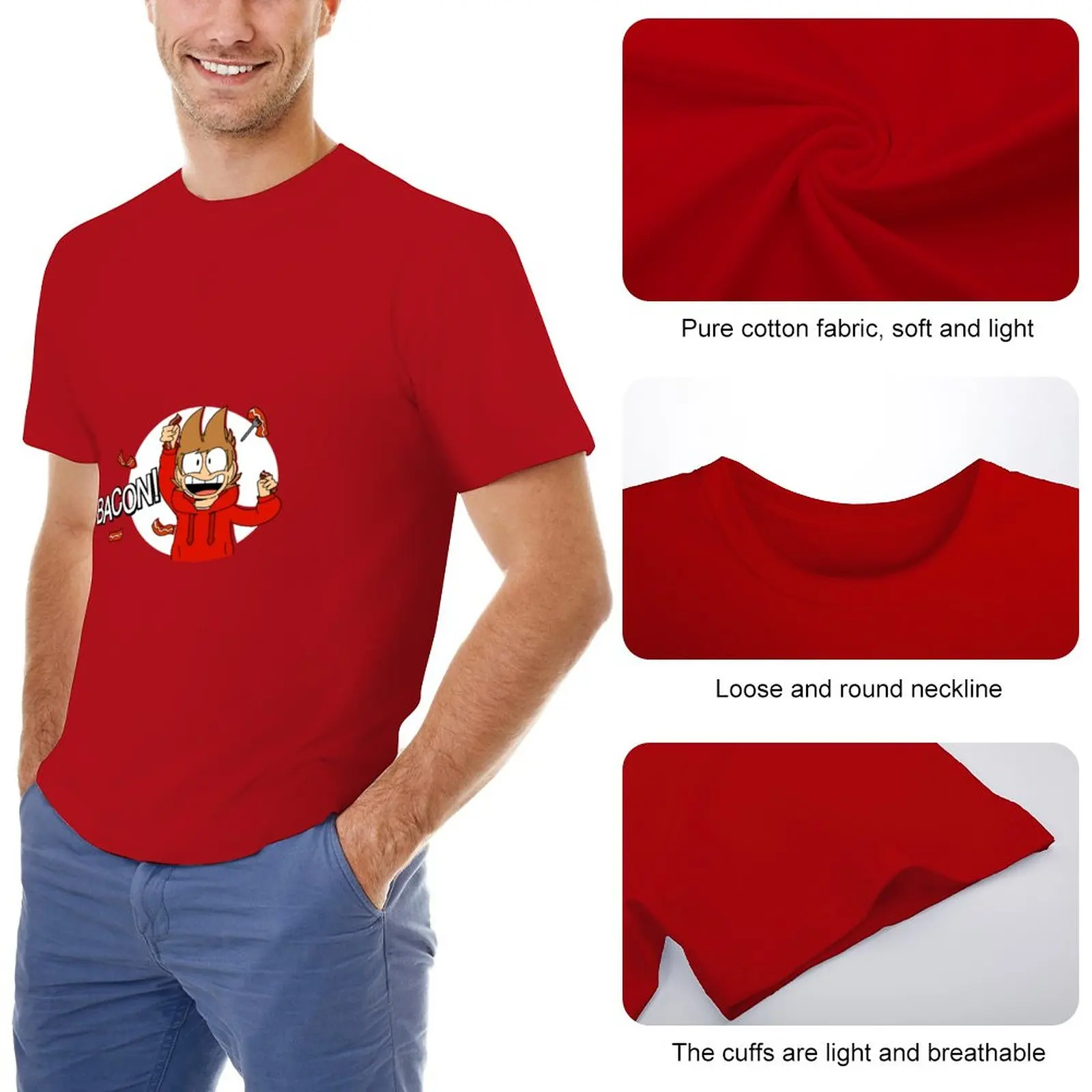 Eddsworld - Legacy Tord Bacon Shirt (fixed size) T-Shirt cute clothes t shirt man mens graphic t-shirts funny