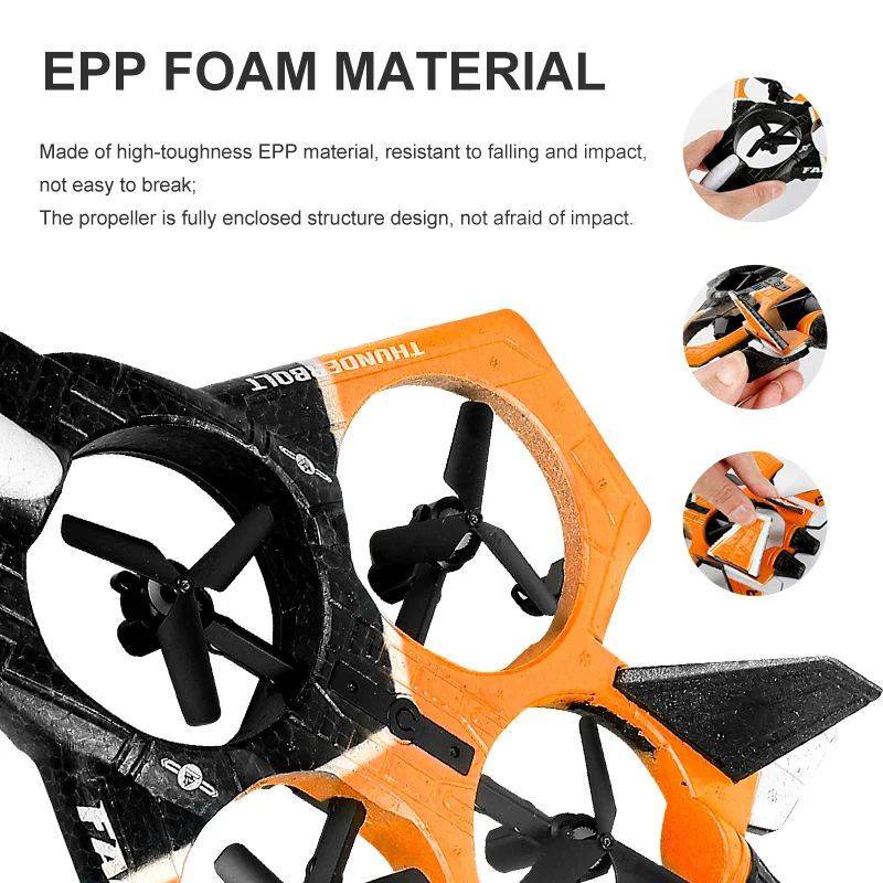 Aerial photography Foam  2.4G Remote control  UAV model  Children's fixed wing combat aircraft toy boy