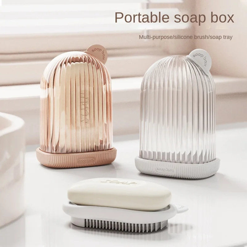 Soap Box Portable Travel Sealed Waterproof with Lid Leak-proof Underwear Laundry Travel Business Trip Portable Soap Box