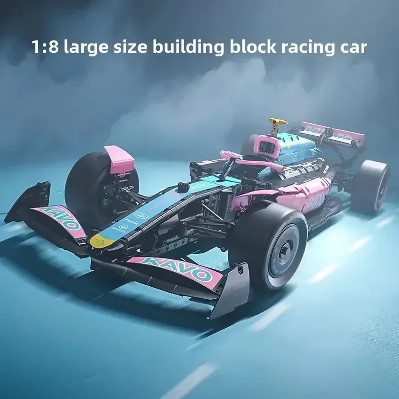 2312 قطعة جديد F1 سباق السيارات اللبنات عدة عرض نموذج سيارة باردة جمع الاطفال لعبة هدية للبنين والأطفال هدية عيد ميلاد