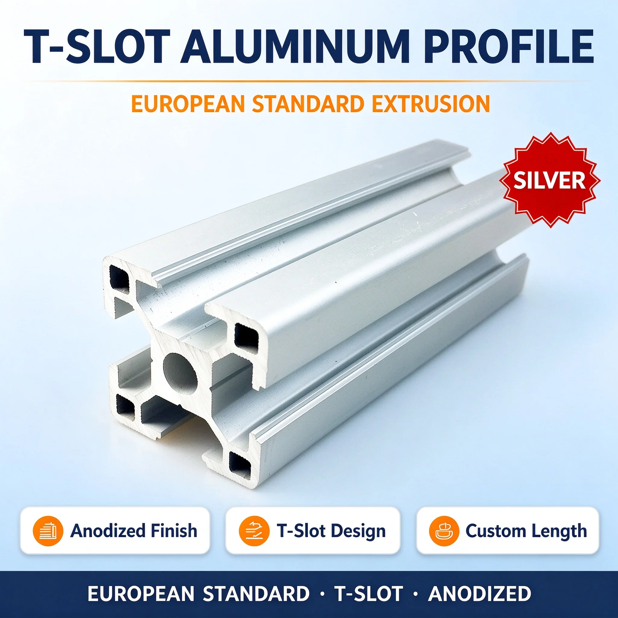 1PC 3030 Aluminum Profile Extrusion 100-800MM Length European Standard Anodized Linear Rail for DIY CNC 3D Printer Workbench