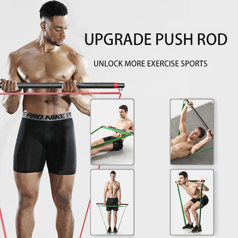 Resistance Bands Set Exercise Bands With Handles 5 Tube Fitness Bands For At Home Strength Training Equipment for Working Out