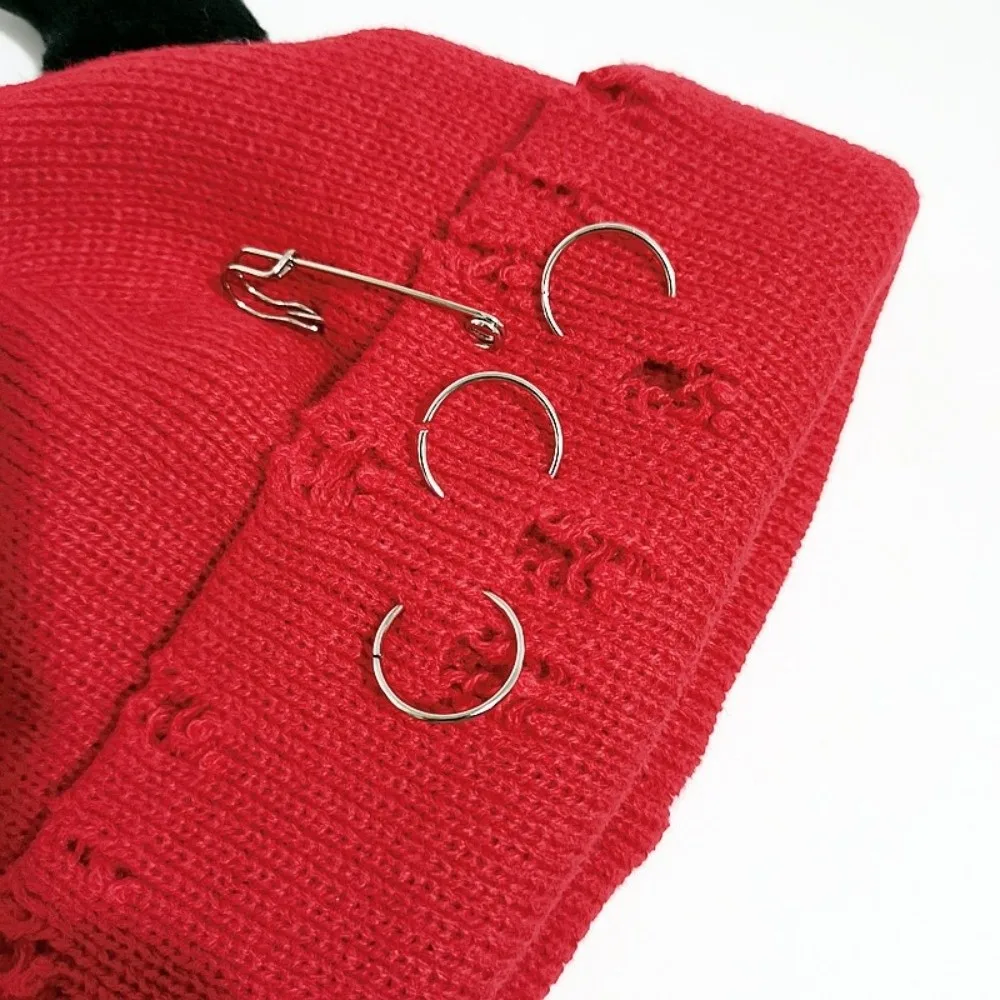 Lässige Teppichmütze mit Teufelshörnern, Vintage-Look, einfarbig, Winter-Pullover-Mütze, warm, verstellbare Strickmütze für draußen – Detail 11
