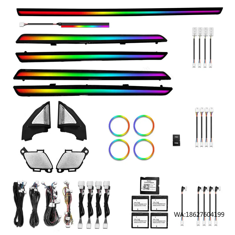 

Premium Car Interior Ambient Lights for CRV 2023 Ambient Light Dream Color Chasing Car Atmosphere Lamp