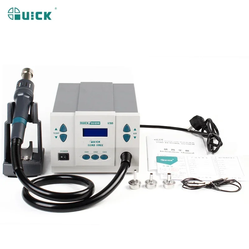 Original QUICK 861DW Hot Air Rework Station Temperature Controlled Welding Soldering Iron