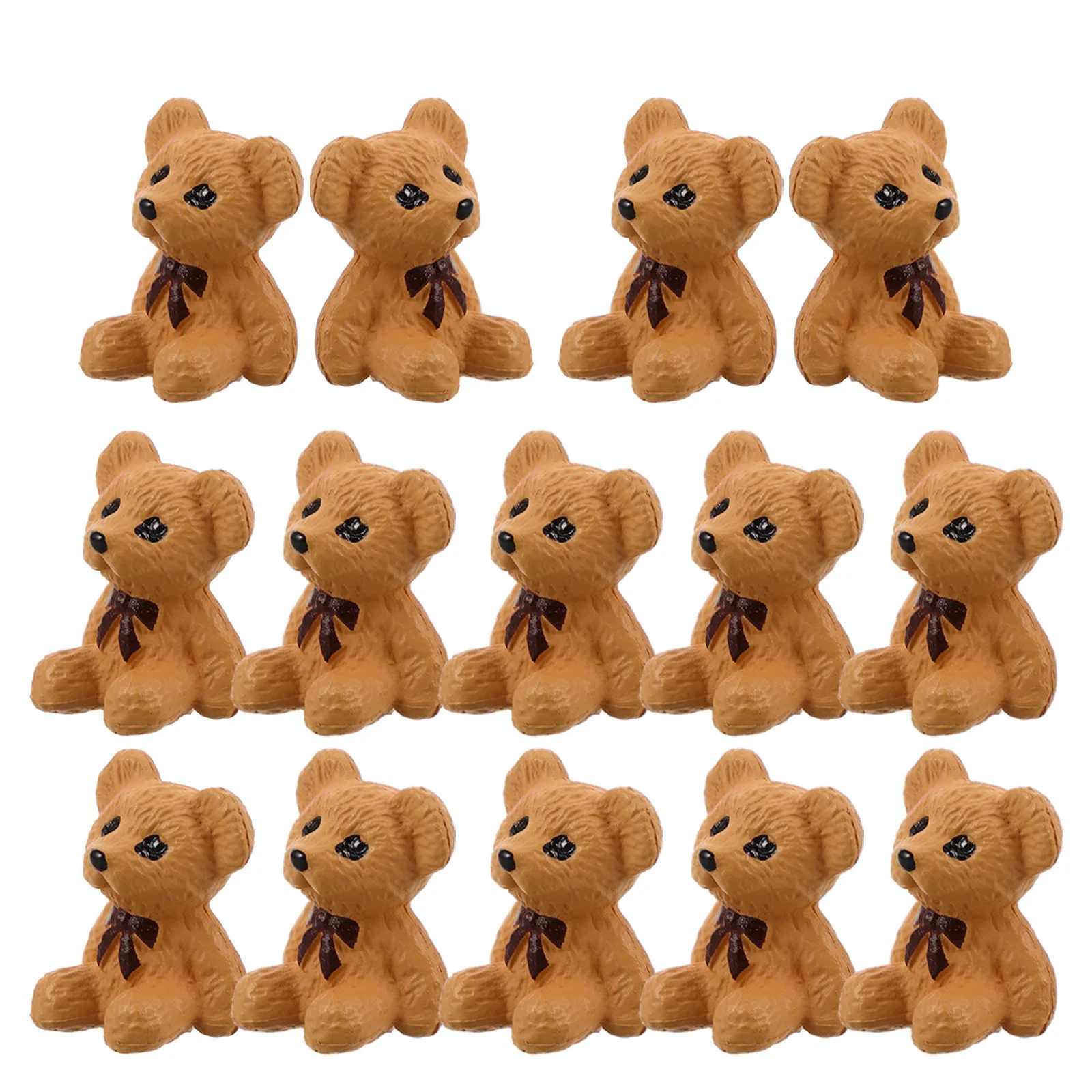 

40Pcs Moss Micro Landscape Resin Bear Statues Miniature Resin Animal Sculptures Desktop Fairy Garden Decorations Small Bear