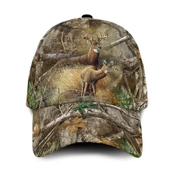 Deer Skull Hunting Baseball Snapback Caps Printed Outdoor Sports Headwear Streetwear Men Women Adult Casual Sun Visor Hats