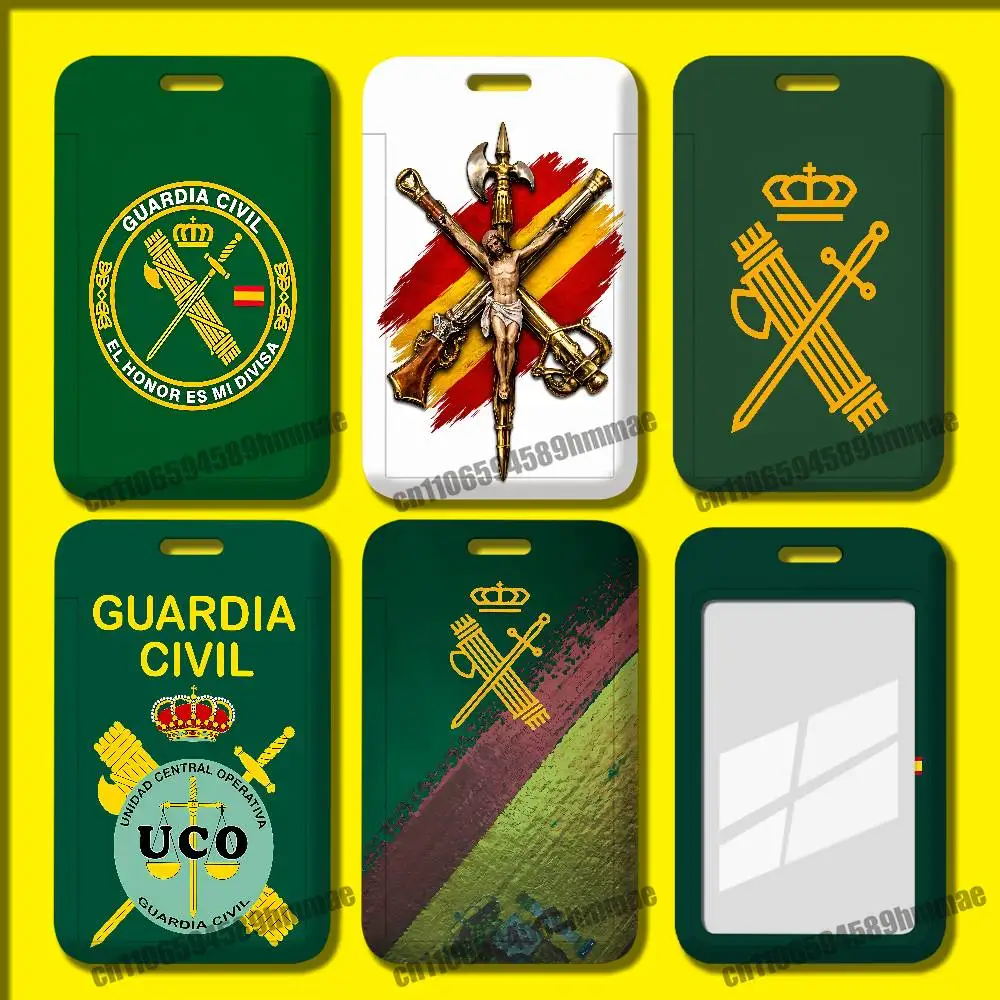 For Spain Spanish Guard Civil Emblem Employee ID Card Holder Office Badge Student Bank Work Credit Holders Hard Case Shell