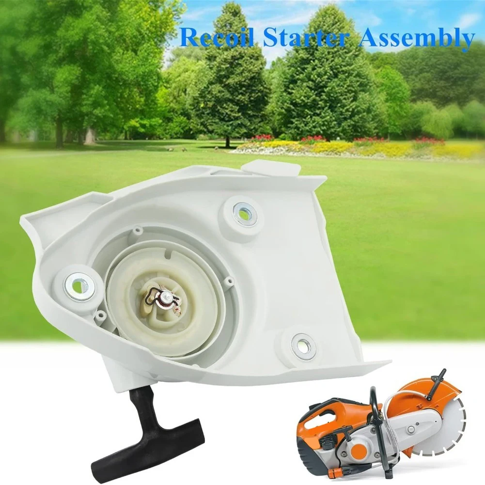 Recoil Starter Assembly For SL TS410 TS420 TS500i Saws Includes 2M Extra Pull Rope Replace 4238-190-0300 Chainsaw Engine Start
