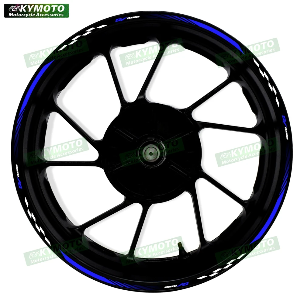 For SV1000 SV 1000 motorcycle accessories 17-inch front and rear wheel decals fairings and reflective sticker  Waterproof PVC