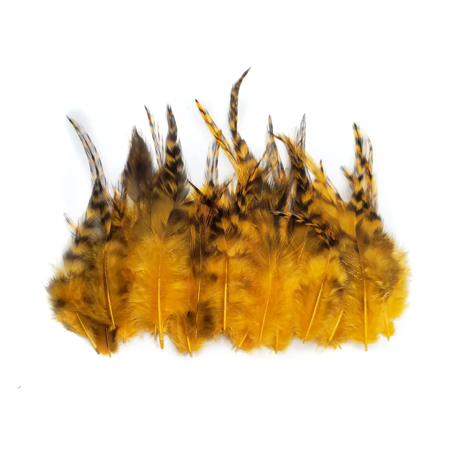 50PCS Colored Pheasant Chicken Feather Saddle Feathers Fly Tying Material Plumas Jewelry Earring Making Accessories Decor