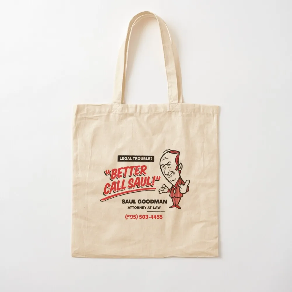 Sac fourre-tout en toile pour femme, sac à provisions esthétique, Better Call, Saul, Saul, Goodman, Breaking Bad