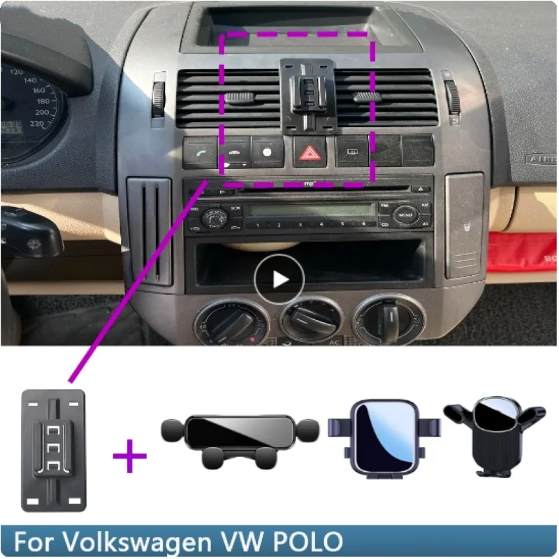 

Car Phone Holder For Volkswagen VW Polo 2004-2006 2007 2008 2009 Fixed Bracket Base Special Car Mobile Phone Mounts Accessories