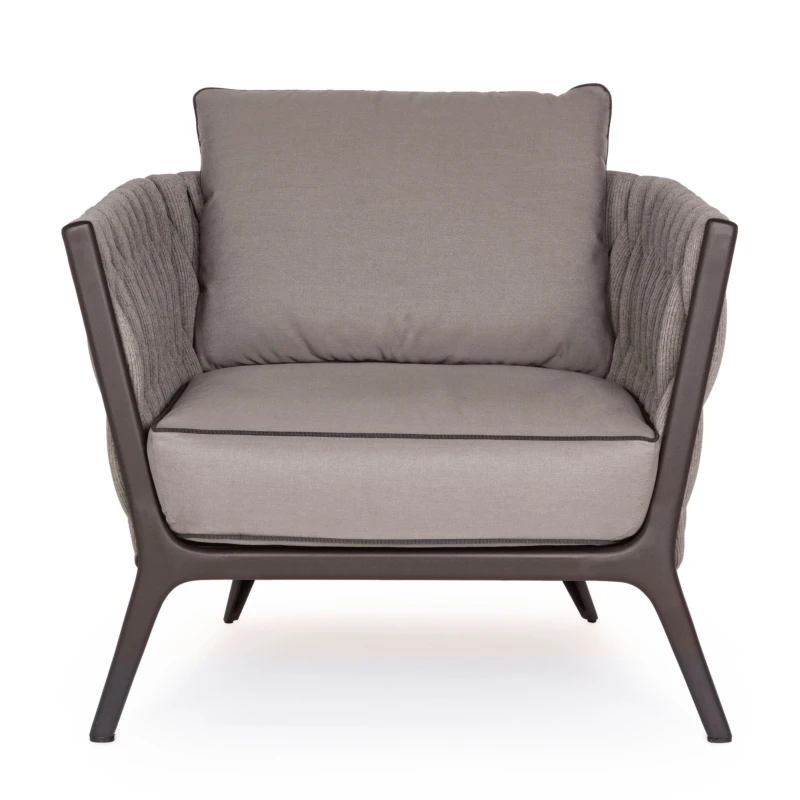 New design   Modular Sofa Set  Garden Furniture Outdoor Aluminum with Weaving Rope Sofa  Outdoor Lounge Set