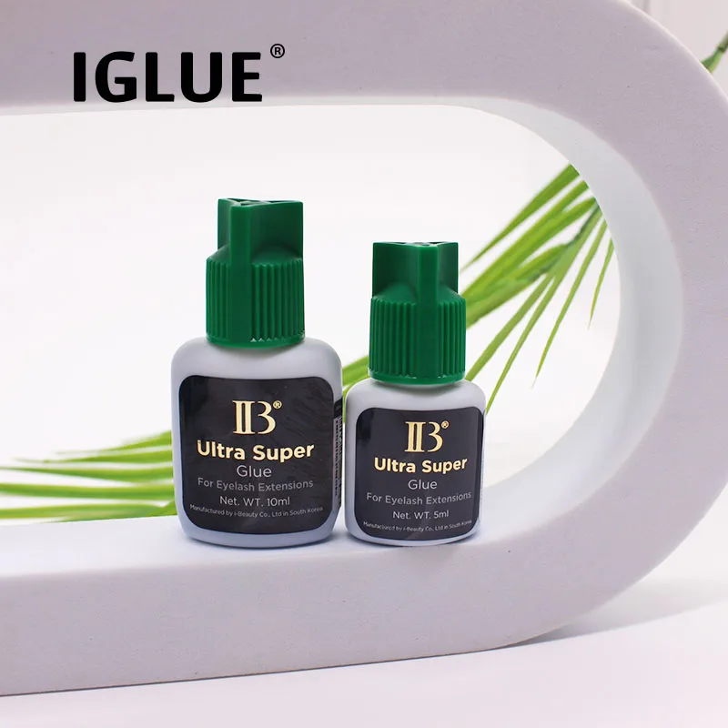 

1 bottles IB Ultra Super Glue False Eyelash Extensions Supplies 2s Quick Dry 5ml/10ml Green Cap Korea Waterproof Adhesive Makeup