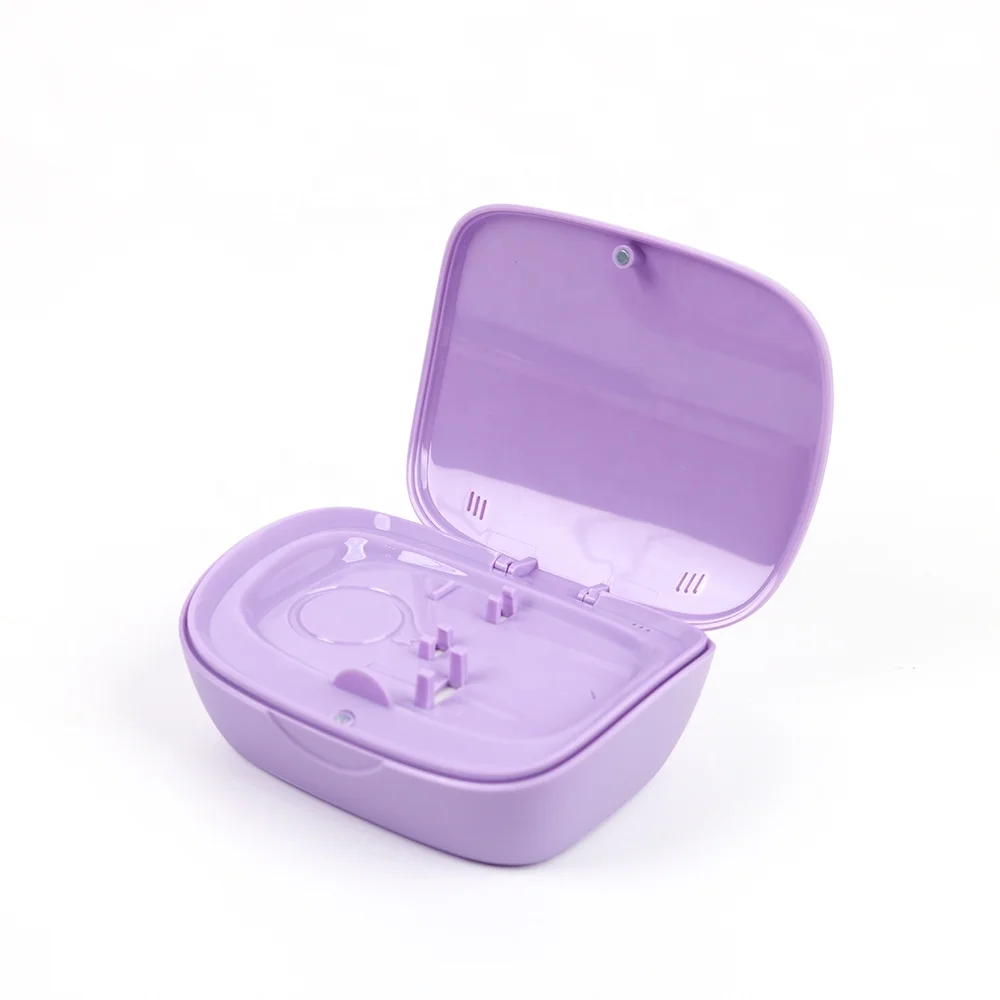 Double Layer Guard Box Soak Container with Lid Mirror and Aligner Removal Tool Portable Storage Retainer Case s