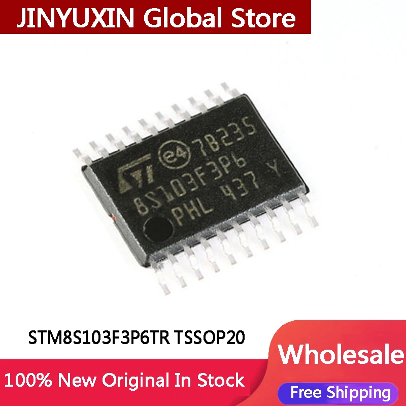 1-10Pcs STM8S103F3P6TR STM8S103F3P6 STM8S103 TSSOP20 IC Chip In Stock Wholesale