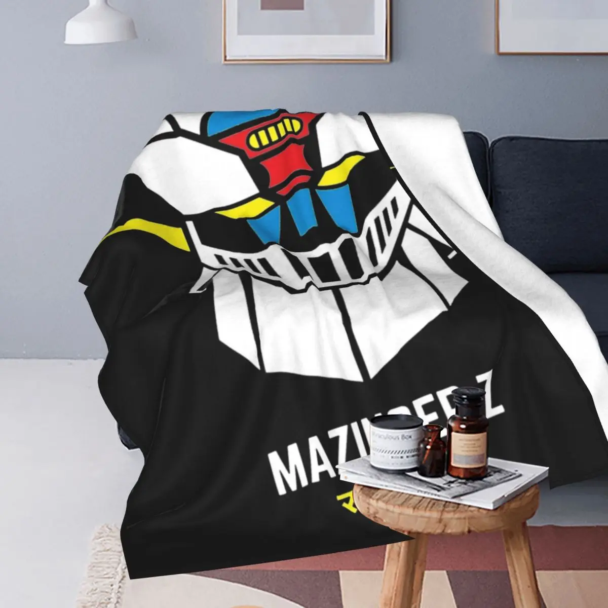 Mazinger Z Color Blankets Flannel Throw Blankets Summer Air Conditioning Personalised Lightweight Bedsprea