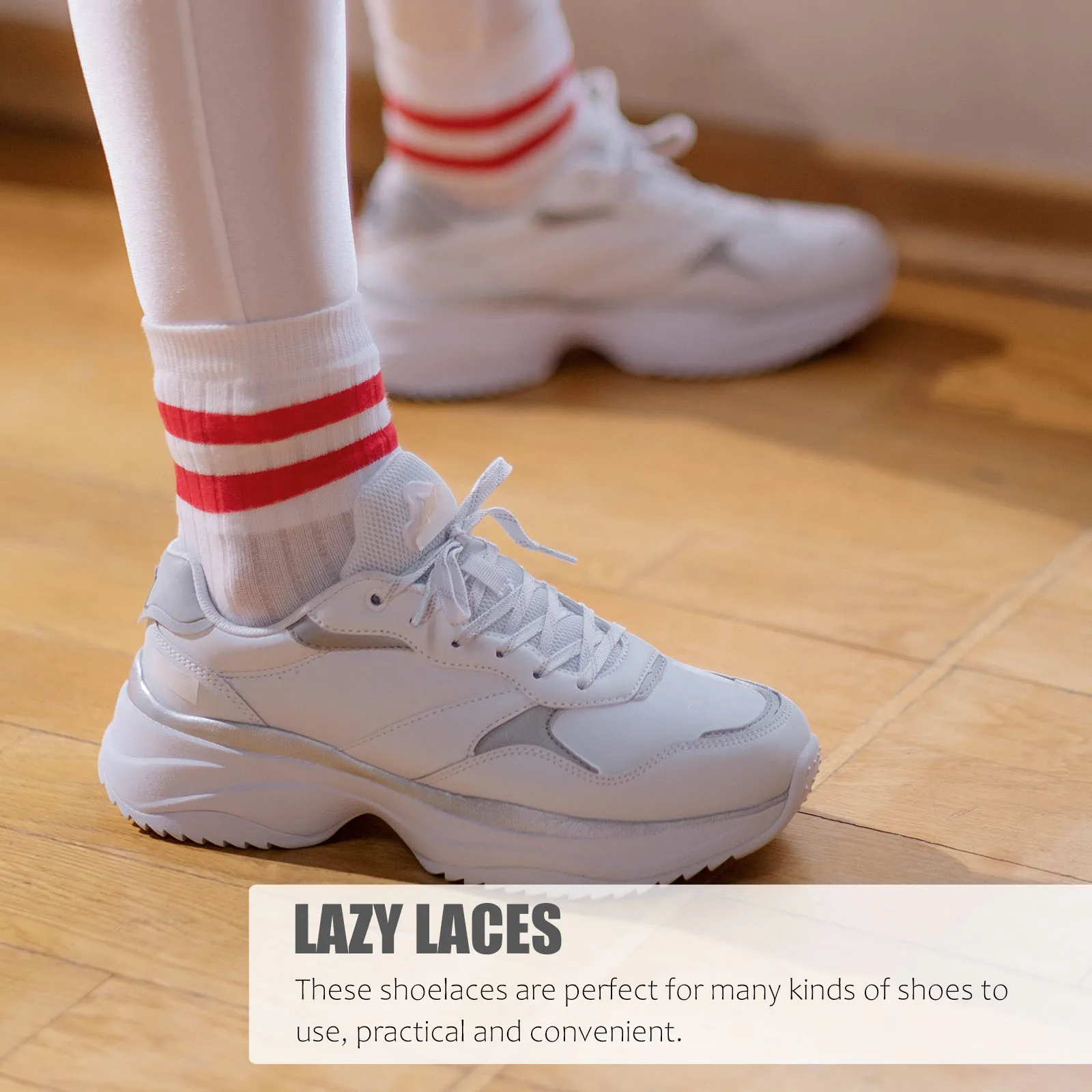 

11Pairs Elastic Shoelaces No Tying Shoelaces Convenient Laces Durable Stretchy Design Many Colors Casual Shoes