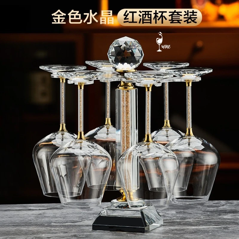 

Nordic style household commercial red wine glass wine goblet crystal red wine glass upside down cup holder