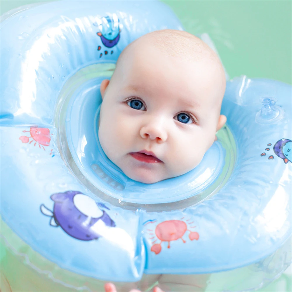 Swim Neck Ring Swiming Pool Baby Accessories  Baby Inflatable Float Ring Safety Infant baby Neck Float Circle Bathing