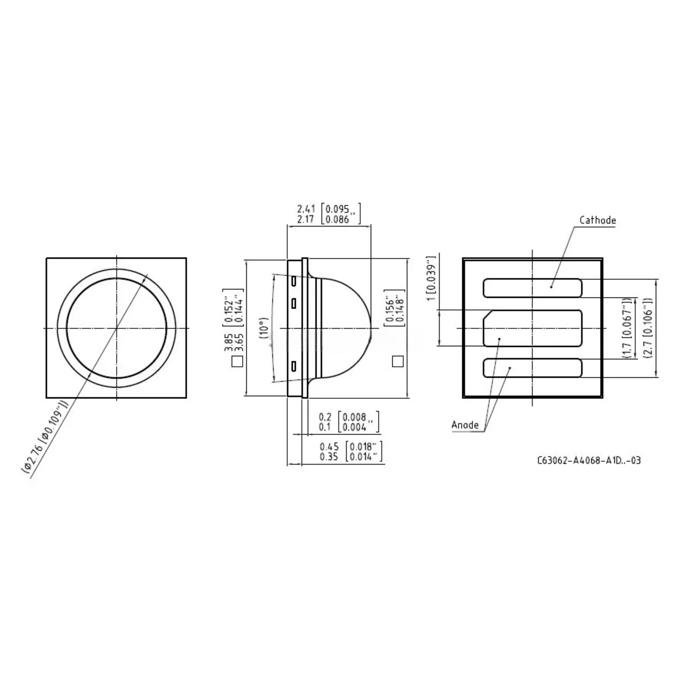 15pcs High Power LED 3W 3V 3535 Cool white LUW H9GP Lighting Application