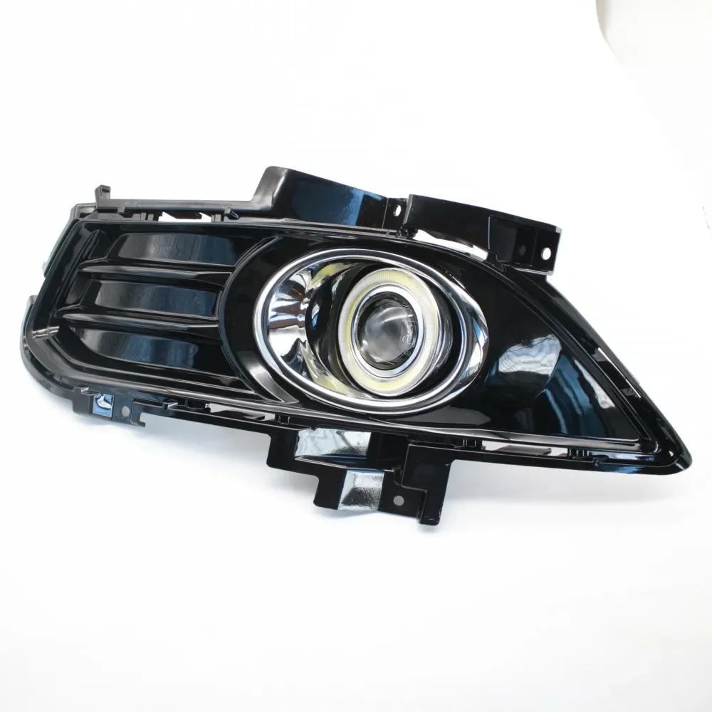 Car-Styling Fog Lights Lamp Assembly For Ford Fusion 2 Mondeo V LED Angel Eyes DRL Daytime Running Light H11 55W Halogen Bulbs