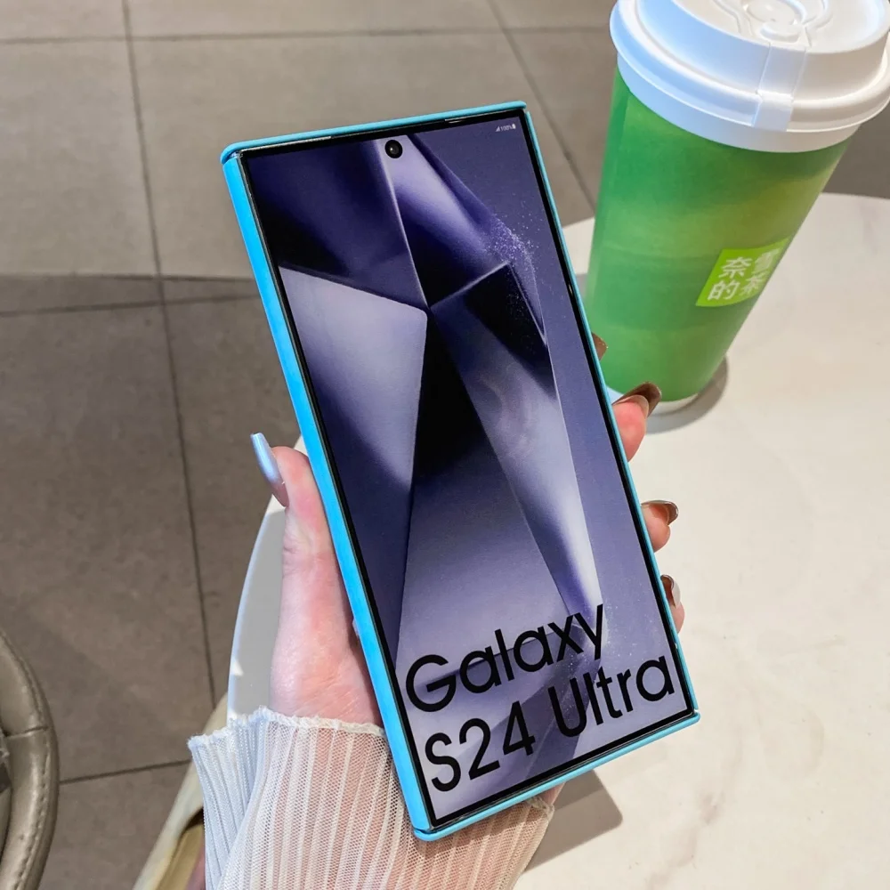 حافظة هاتف مغناطيسية فاخرة غير لامعة لهاتف Magsafe لهاتف سامسونج جالاكسي S25 Ultra S24 S23 Plus غطاء ممتص للصدمات رفيع للغاية