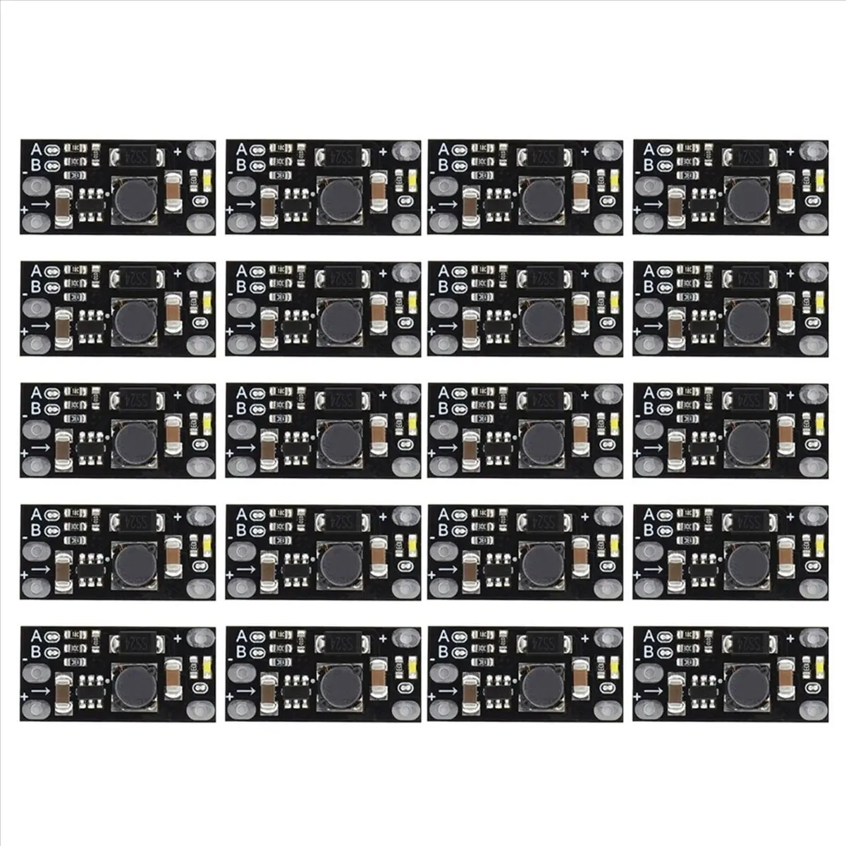 A59E 20Pcs Mini DC-DC Boost Step Up Converter 3.7V to 12V Voltage Regulator Lithium Battery Boost Module 5V/8V/9V/12V Output