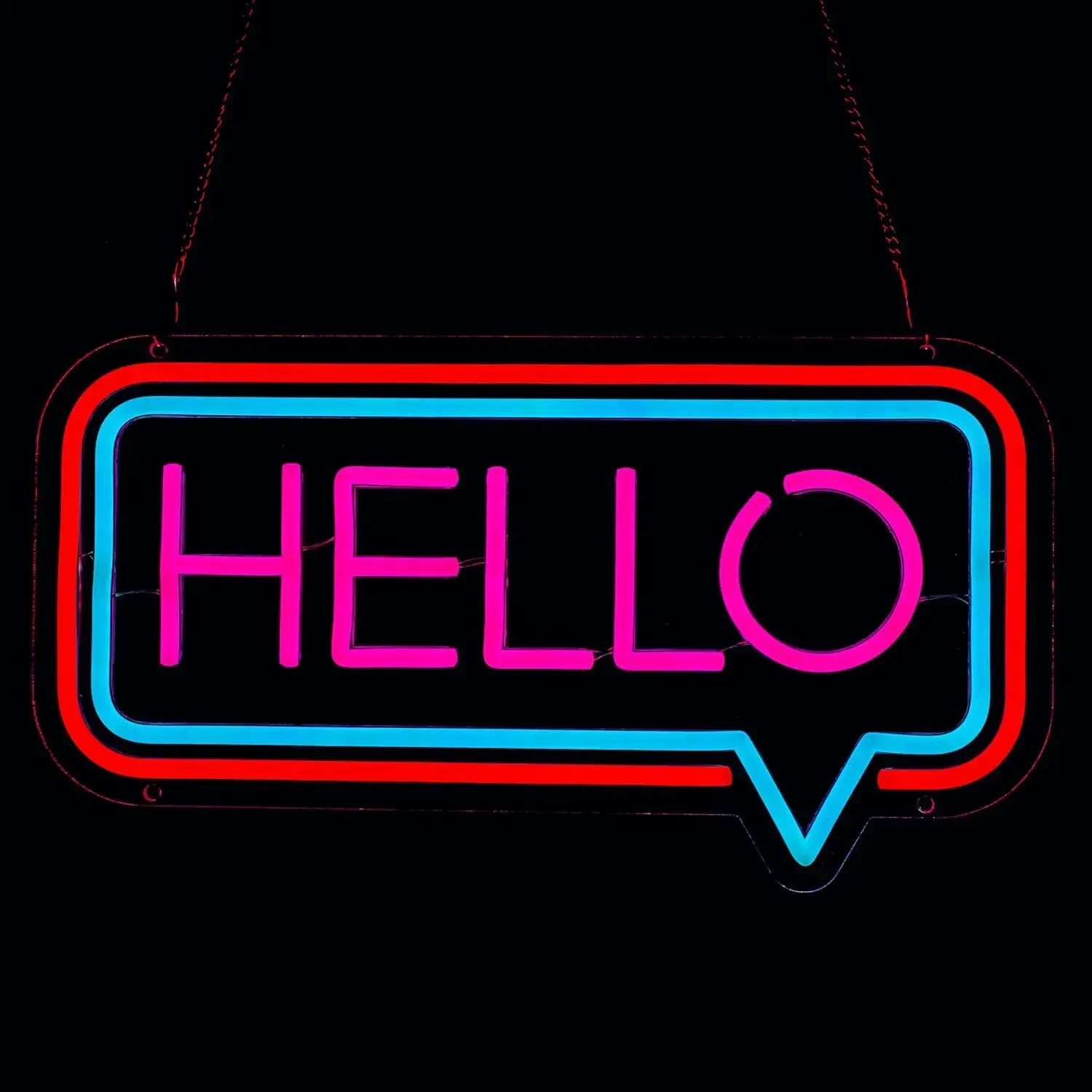 

Светодиодный неоновый свет Hello, гигантский неоновый свет Hello с регулируемой яркостью USB для дома, караоке, бара, ресторана, паба, кафе, салона, декора игровой комнаты