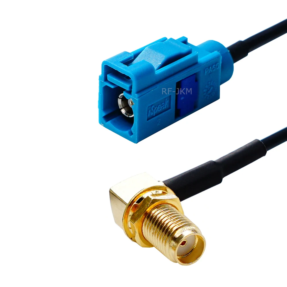 Cavo Adattatore FAKRA-Z Femmina A Doppio Maschio 24 Cm – Per Antenna Auto Radio, GPS, GSM, Compatibile Con VW, Audi, Skoda
