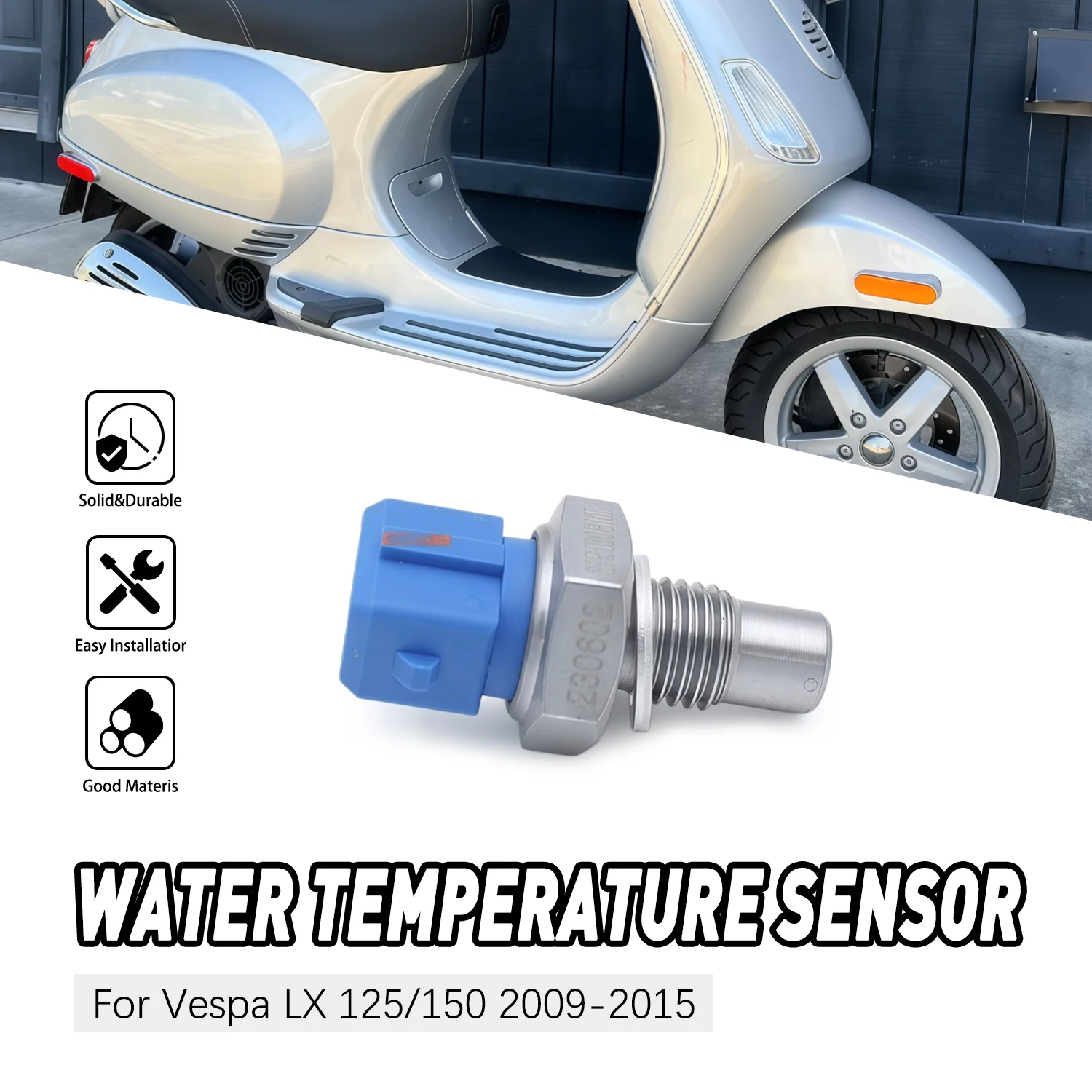 

Water Temperature Sensor Motorcycle Accessories For Piaggio Vespa LX 125/150 Liberty/Scrabble/Typhoon/Vespa/MP3/Zip 58273R