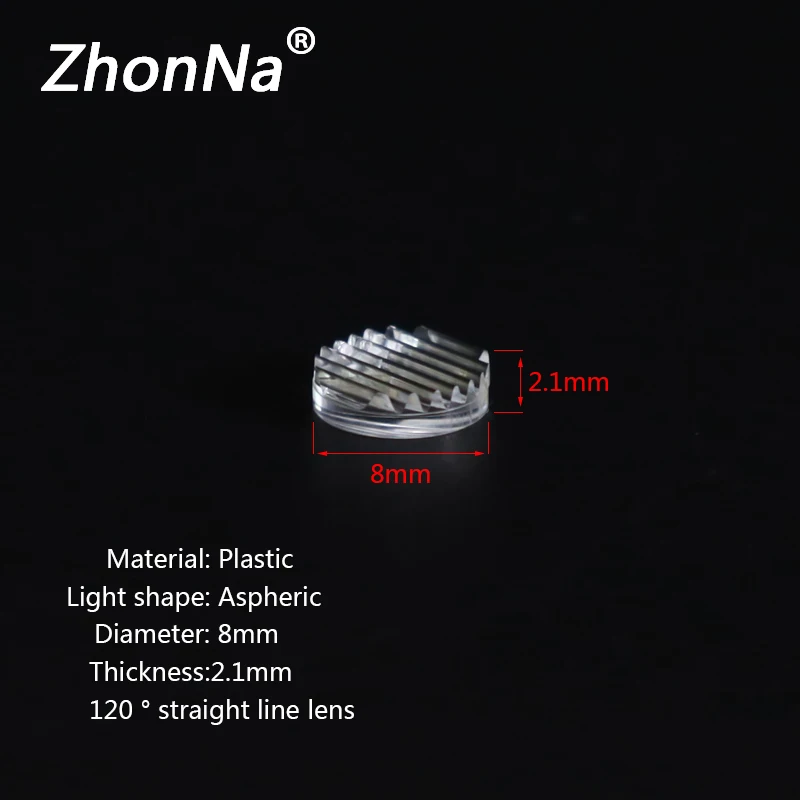 120° Optical Focusing Lens, 300-1000nm, PMMA Material, Laser Installation Accessories, Professional Focal Length Lens
