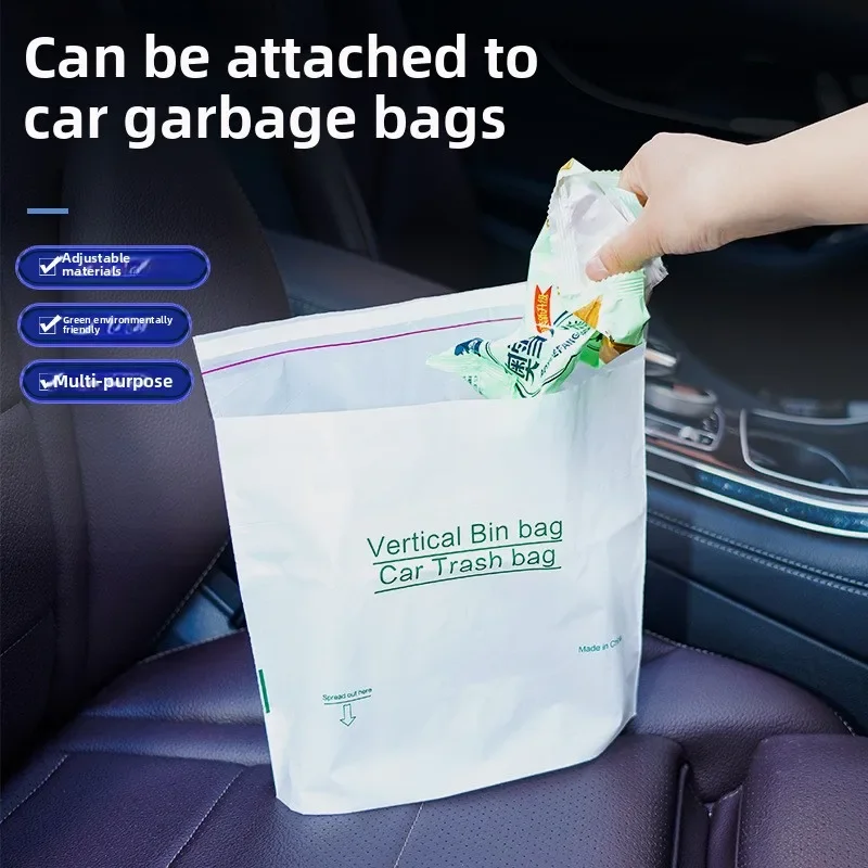Self-Adhesive Disposable Trash Bag Thicken Waterproof Garbage Bag Leak-Proof Rubbish Storage Bag for Car/Home/Office