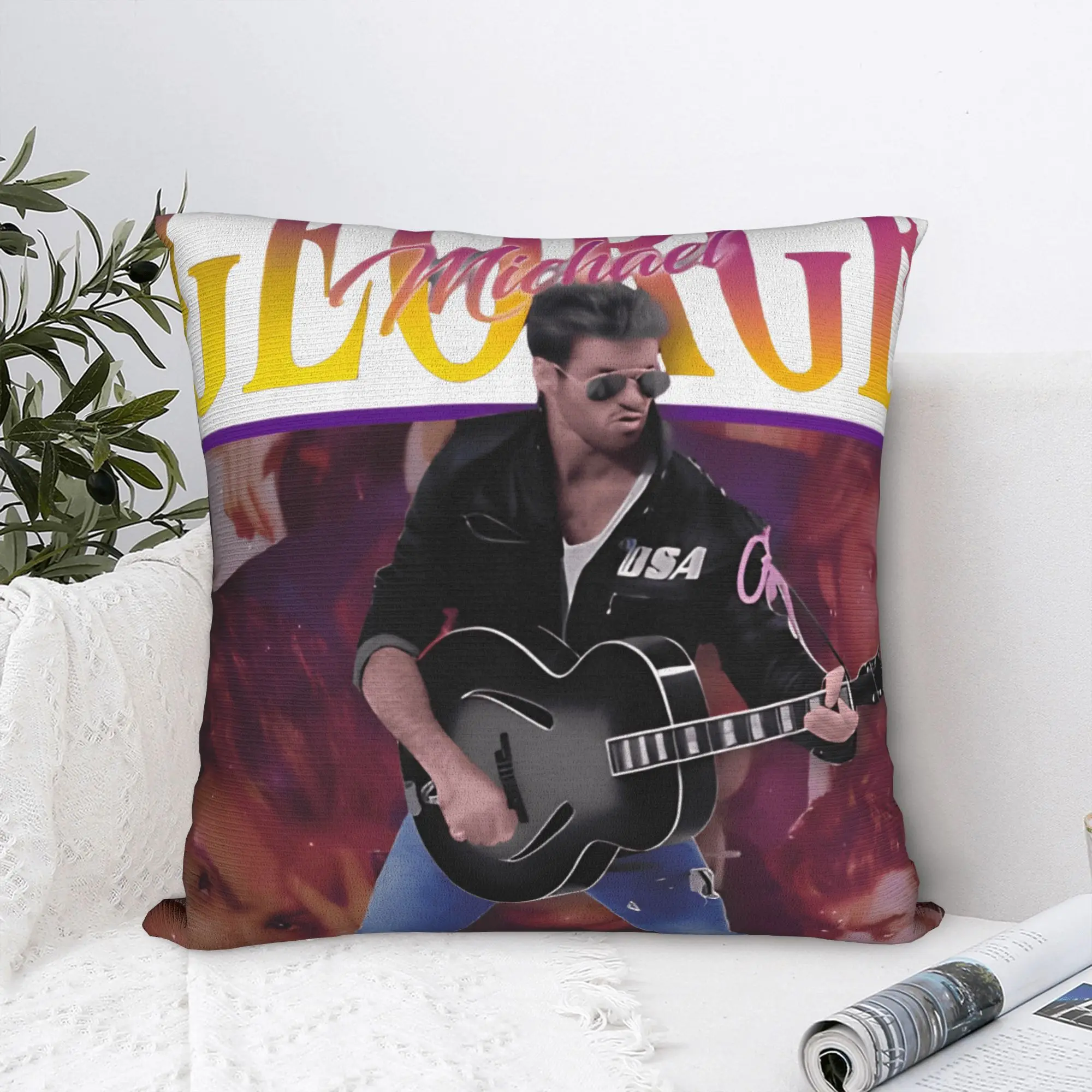 Legend 80s Singer George Michael Pillow Case  Soft Pillow Cover Novelty Pillowcases For Sofa Bedroom Home Decor