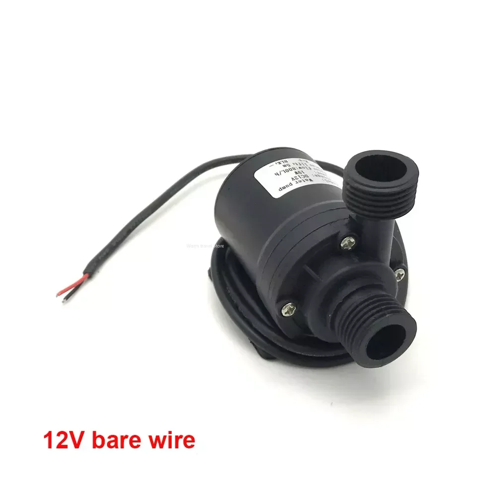 Ultra-leise DC 12V 24V Home 800L/H tragbare bürstenlose Motor Tauchwasserpumpe 5M für Kühlsystem Brunnen Heizung Mini
