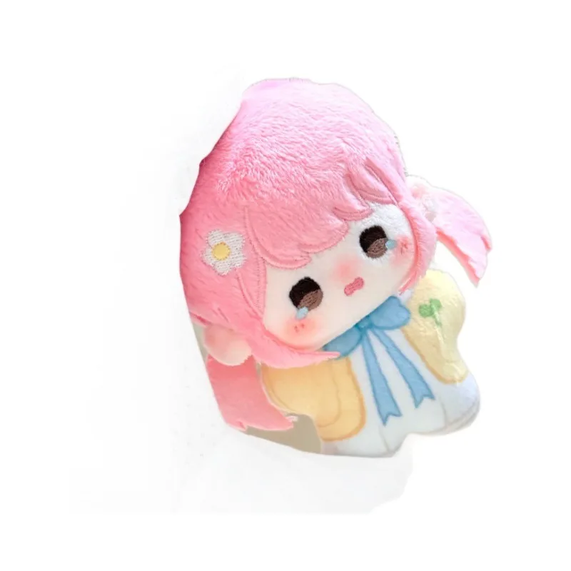 Adorable peluche de pelo rosa de 10 cm: muñeca de algodón súper suave y abrazable |   Juguete de peluche Kawaii y regalo de cumpleaños perfecto