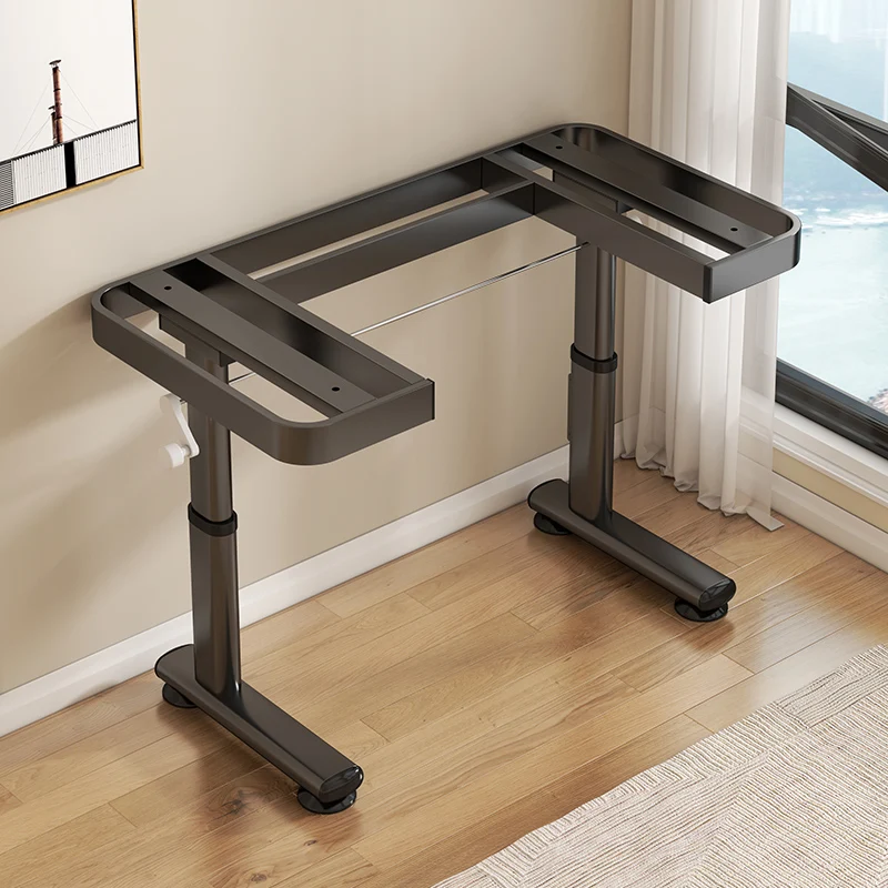 DIY Lifting Rock Table Legs Adjustable Height Computer Desk Stand Rustproof Desk Support Frame Furniture Base