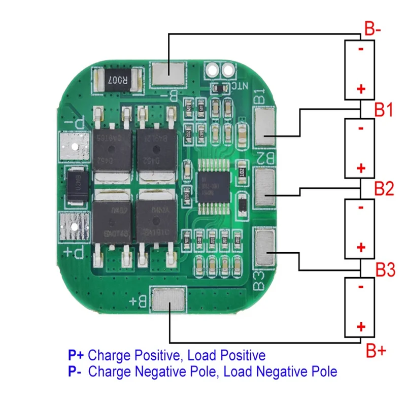 4S 14.8V / 16.8V 20A Peak Li-ion BMS PCM Battery Protection Board BMS PCM for Lithium LicoO2 Limn2O4 18650 Li Battery