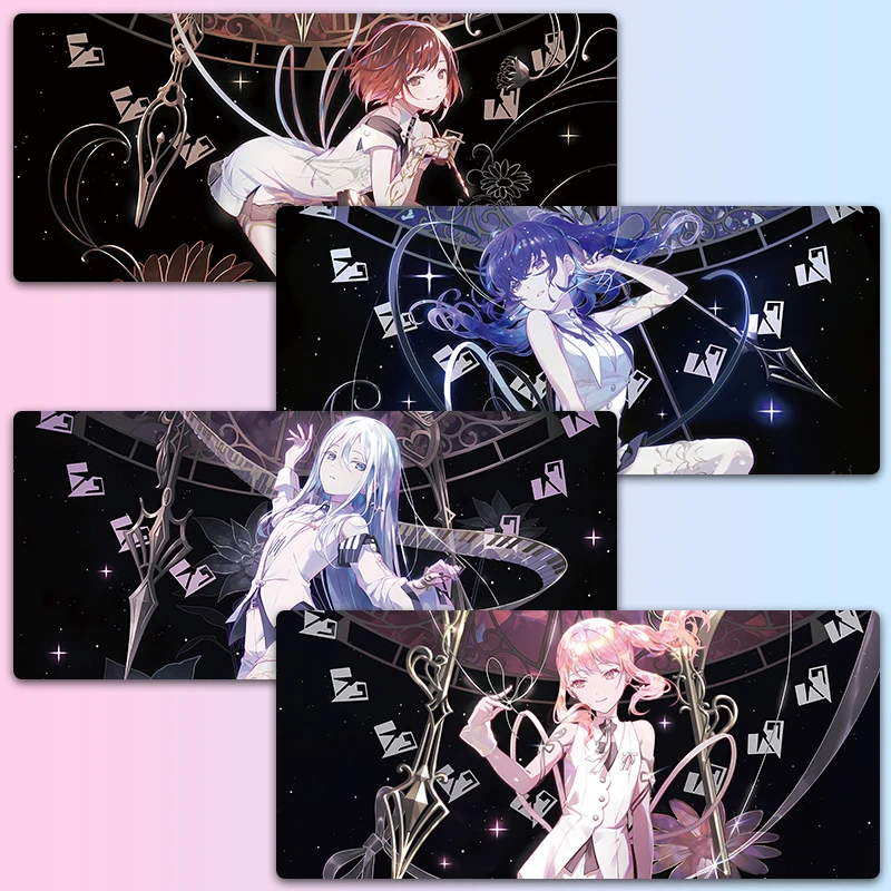 لوحة ماوس لوحة مفاتيح Project Sekai ملونة للمسرح العالمي 25-ji Nightcord de Kanade Mafuyu Ena Mizuki لوحة ماوس للألعاب XXL